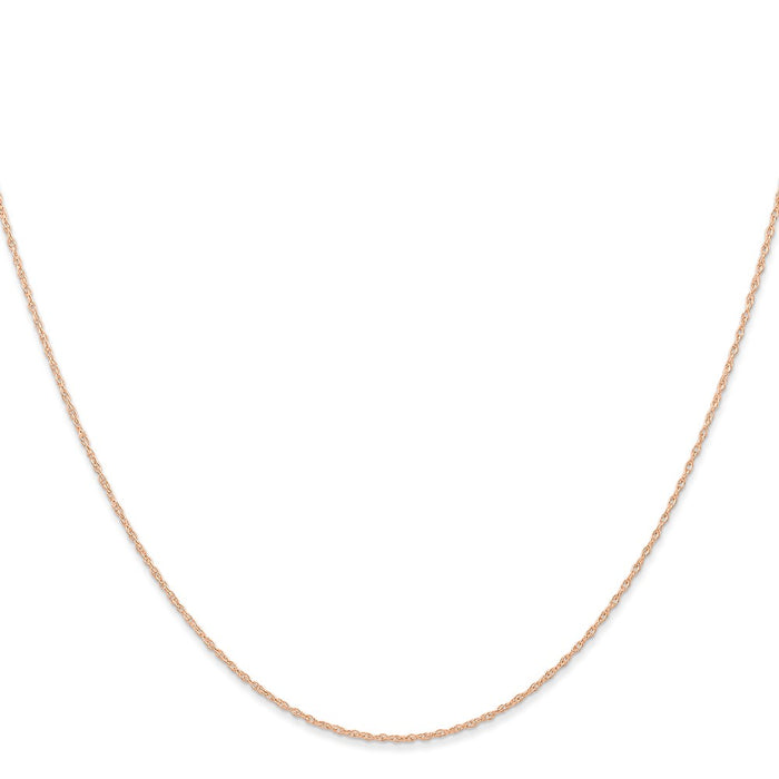 Buy Stylish 14K Rose Gold 20-Inch Cable Rope Chain, 0.6mm, Affordable Luxury-2