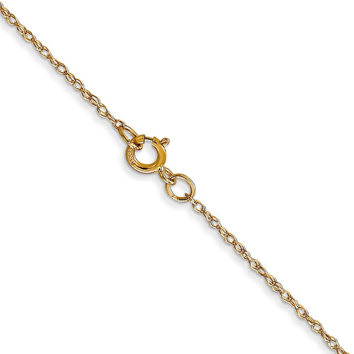Shop 14K Gold 24-Inch .6mm Cable Rope Chain - Affordable Luxury Jewelry-3