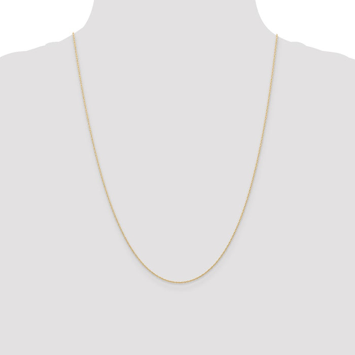 Shop 14K Gold 24-Inch .6mm Cable Rope Chain - Affordable Luxury Jewelry-4