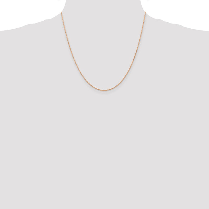 Buy Stylish 14K Rose Gold 20-Inch Cable Rope Chain - Affordable Luxury Piece-4