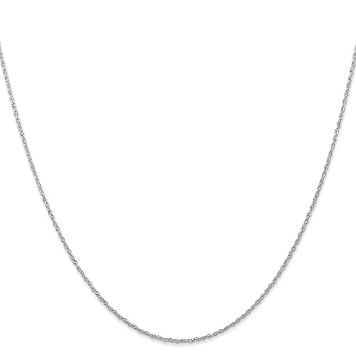 Shop Stylish 14K White Gold 20-Inch Cable Rope Chain - 0.7mm, Luxury Value!-2