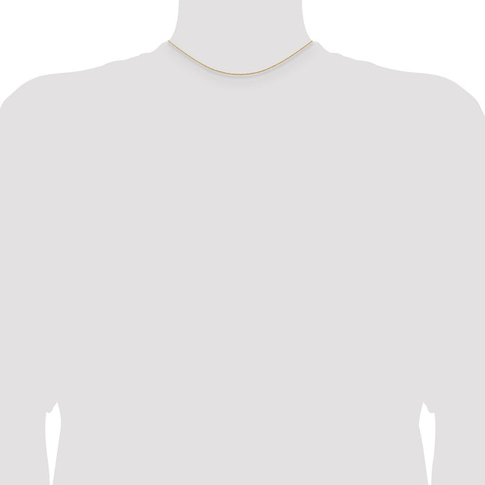 Exclusive 14K Gold 14-Inch .7mm Cable Rope Chain - Stylish & Affordable!-4