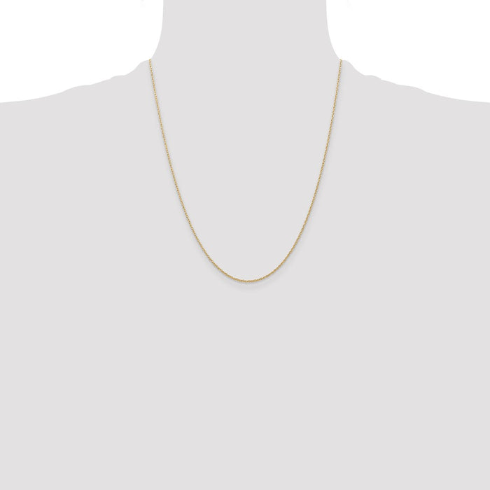 Buy Exclusive 14K Gold 22-Inch 0.7mm Cable Rope Chain - Affordable Luxury-4