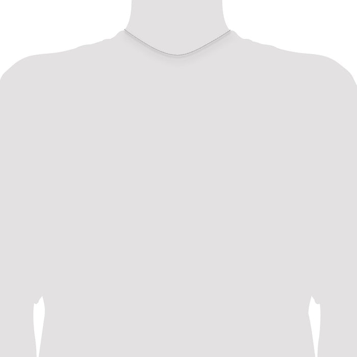 High-Quality 14K White Gold .95mm Cable Rope Chain - Stylish 14-Inch Value!-4