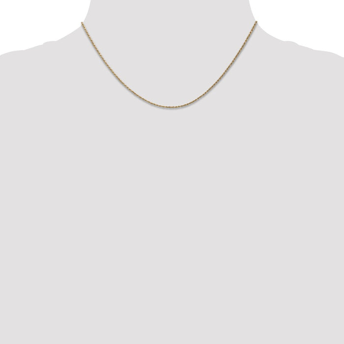 Buy Stylish 14K Gold 16-Inch .95mm Cable Rope Chain - Luxury Jewelry at Value Price-4