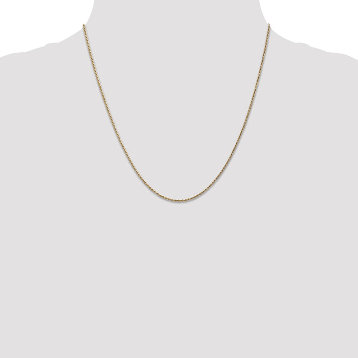 Buy Stylish 14K Gold 20-Inch .95mm Cable Rope Chain - Affordable Luxury!-4