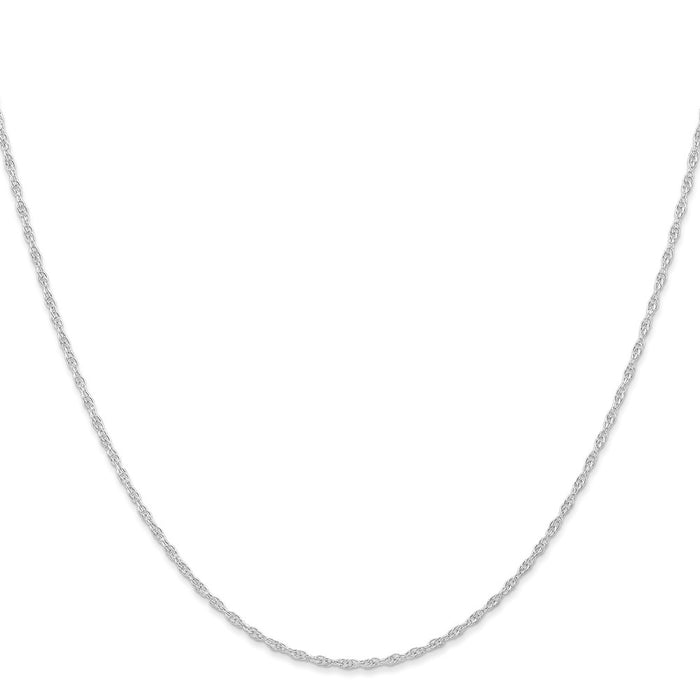 Exclusive 14K White Gold 22-Inch 1.15mm Cable Rope Chain - Stylish Value!-2
