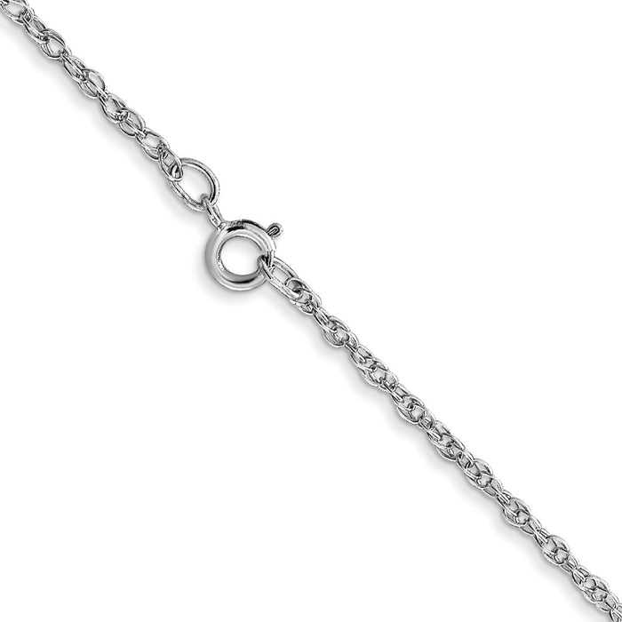 Exclusive 14K White Gold 22-Inch 1.15mm Cable Rope Chain - Stylish Value!-3