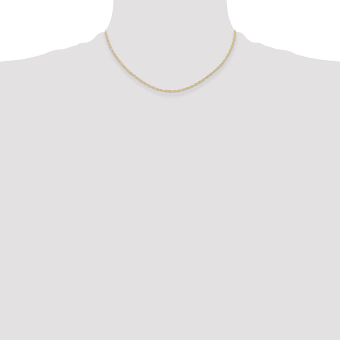 Buy Exclusive 14K Gold 16-Inch Cable Rope Chain, 1.15mm - Stylish Value!-4