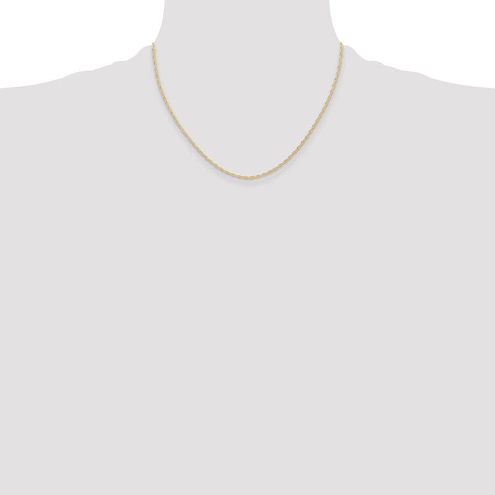 Buy Exclusive 14K Gold 18-Inch Cable Rope Chain - Stylish & Affordable 1.15mm-4