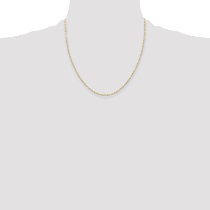 Shop 14K Gold 20-Inch 1.15mm Cable Rope Chain - Stylish & Affordable Jewelry-4