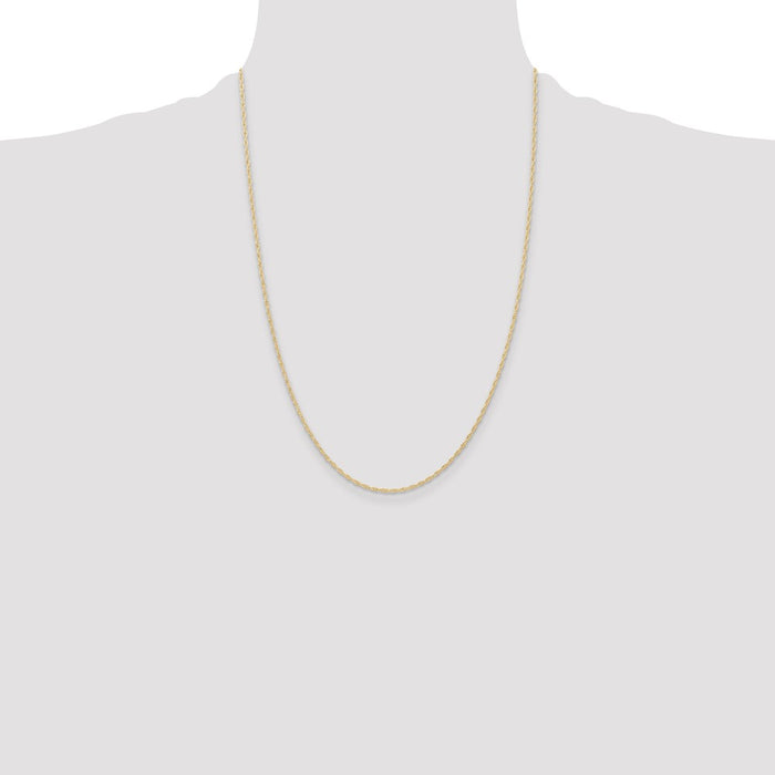 Buy 14K Gold 24-Inch 1.15mm Cable Rope Chain - Stylish and Affordable Jewelry!-4