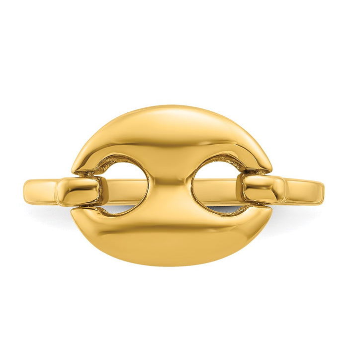 Buy Stylish 14K Gold 11.3mm Mariner Link Band Ring - Luxury Design, Great Price!-4