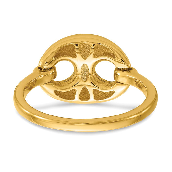 Buy Stylish 14K Gold 11.3mm Mariner Link Band Ring - Luxury Design, Great Price!-5