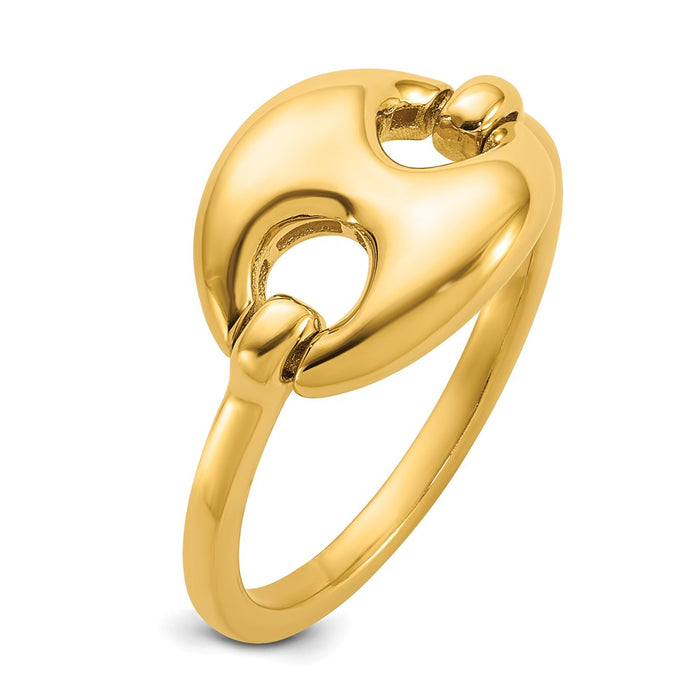 Buy Stylish 14K Gold 11.3mm Mariner Link Band Ring - Luxury Design, Great Price!-6
