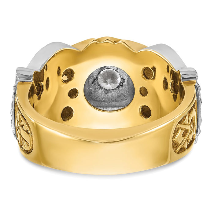 Buy Exclusive 14K Gold Men's Masonic Ring - 0.10ct Diamond, Stylish Design-5
