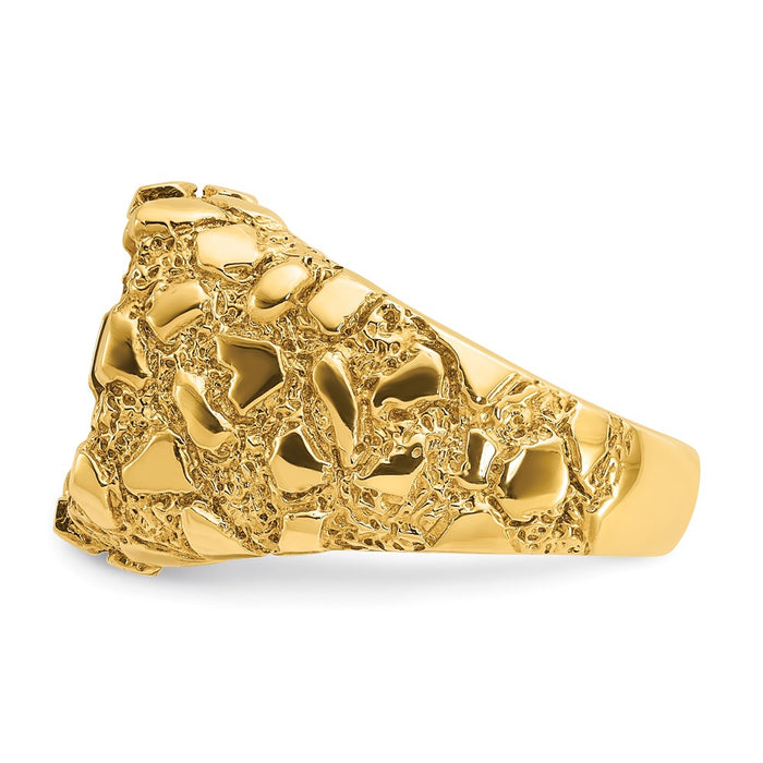 Shop Exclusive 10K IBGoodman Men's Onyx Nugget Ring - Stylish Design, Affordable Price-3