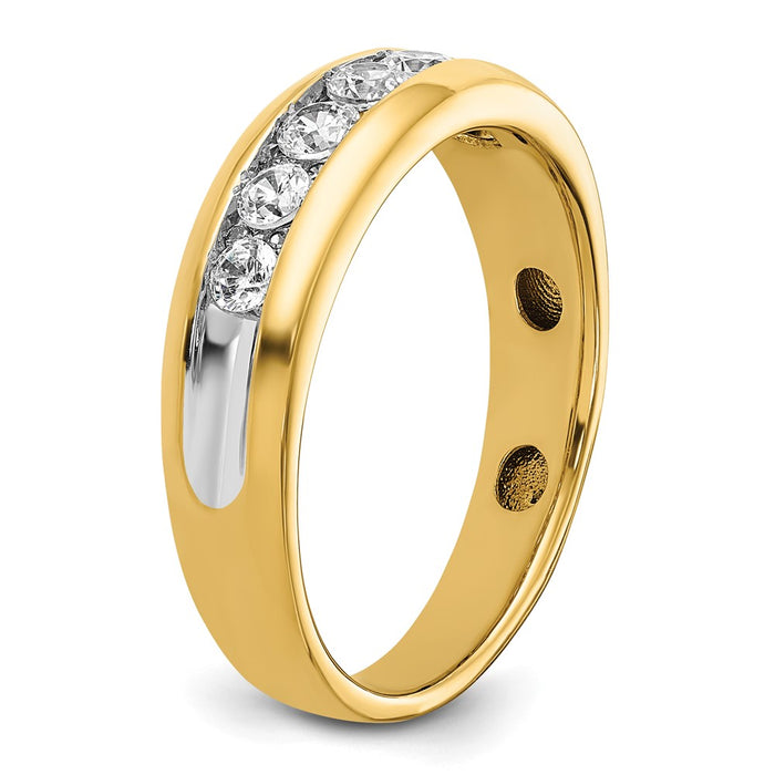 Buy Exclusive 14K White Gold Men's Ring with 1/2 Carat Diamonds - Stylish Value!-7