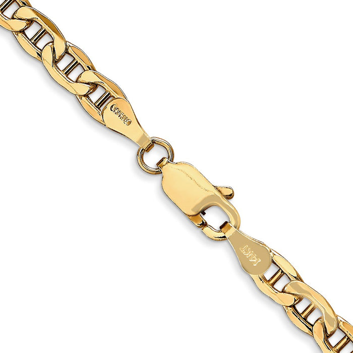 Shop Stylish 14K Gold 20-Inch 4mm Semi-Solid Anchor Chain - Luxury Value-3