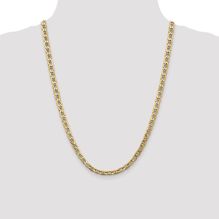 Shop Exclusive 14K Gold 24-Inch 5.5mm Anchor Chain - Stylish & Affordable!-4