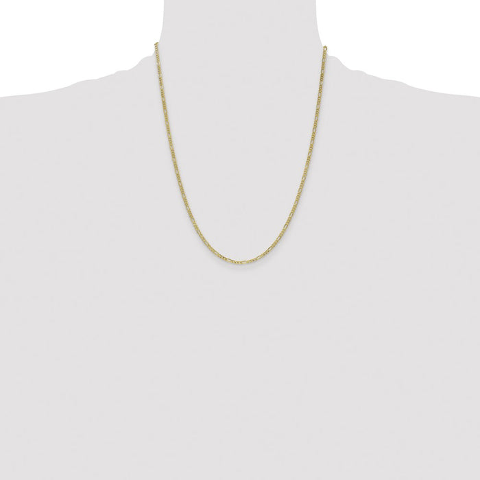 Exclusive 14K Gold 22-Inch 2.5mm Figaro Chain - Stylish & Affordable Luxury-4