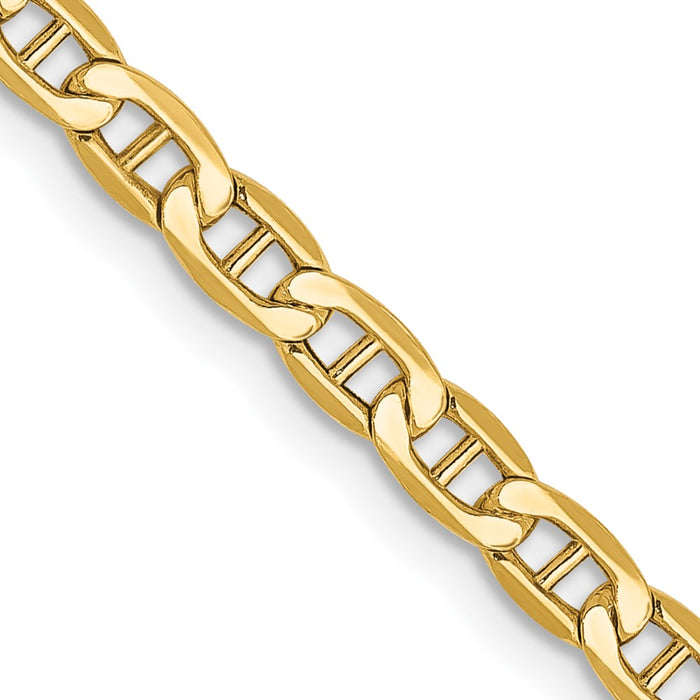 High-Quality 24-Inch 14K Gold 3.2mm Anchor Chain - Stylish & Affordable!-1