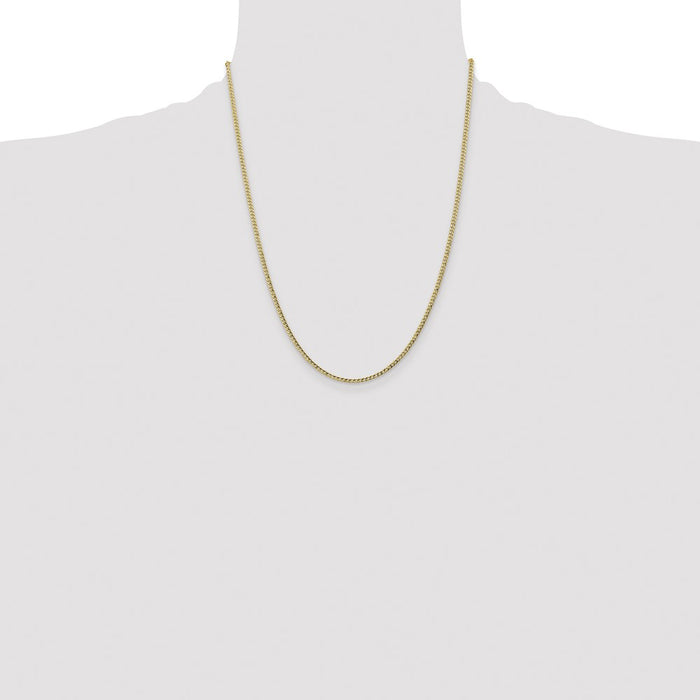 Shop Exclusive 14K Gold 22-Inch Semi-Solid Curb Chain - Stylish & Affordable!-4