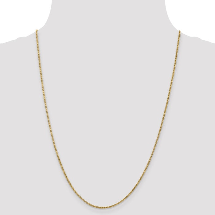 Shop 24-Inch 14K Gold 1.55mm Wheat Chain - Stylish & Affordable Luxury-4