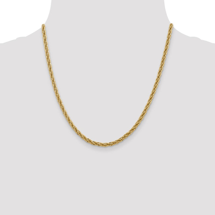 High-Quality 14K Gold 20-Inch 3.3mm Diamond-Cut Chain - Stylish & Affordable-4