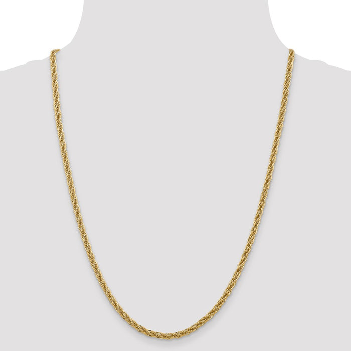 Buy 14K Gold 24-Inch Diamond-Cut Semi-Solid Chain - Stylish & Value-Packed!-4