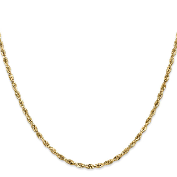 Shop Stylish 14K Gold 22-Inch 2.8mm Rope Chain - Luxury Design & Quality-2