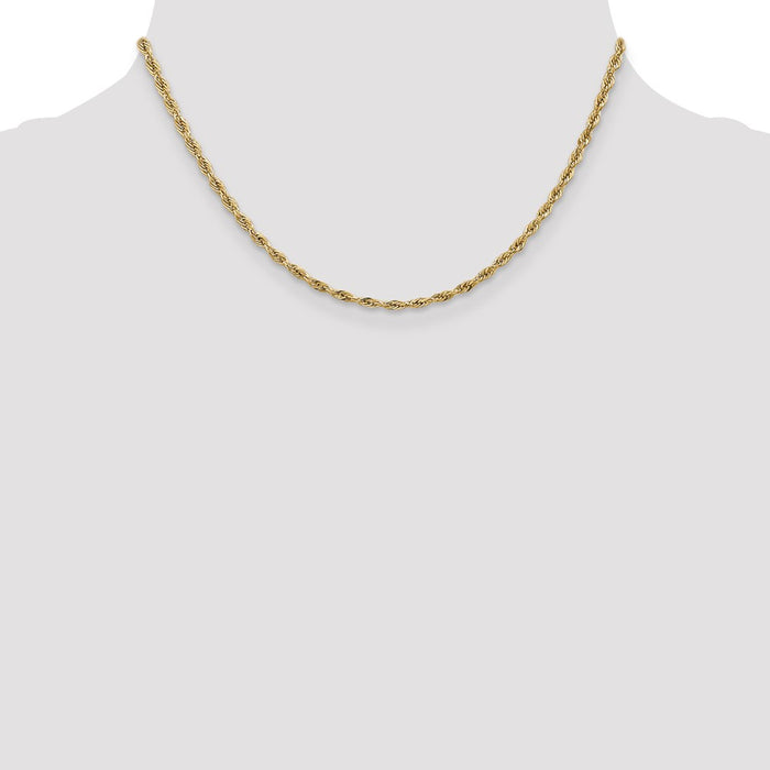 Buy Stylish 14K Gold 16-Inch Rope Chain 2.8mm - Luxury Jewelry Upgrade-4