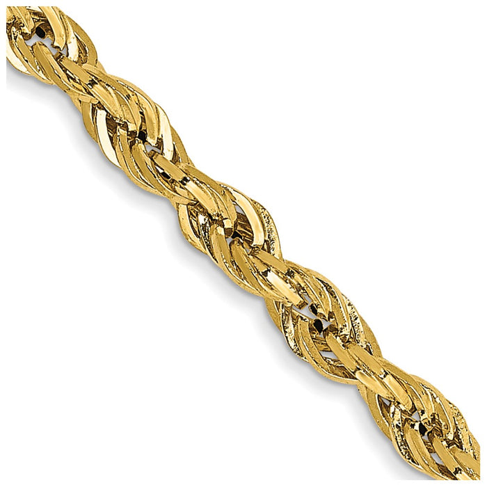Shop Exclusive 14K Gold 20-Inch 2.8mm Semi-Solid Rope Chain - Affordable Luxury-1