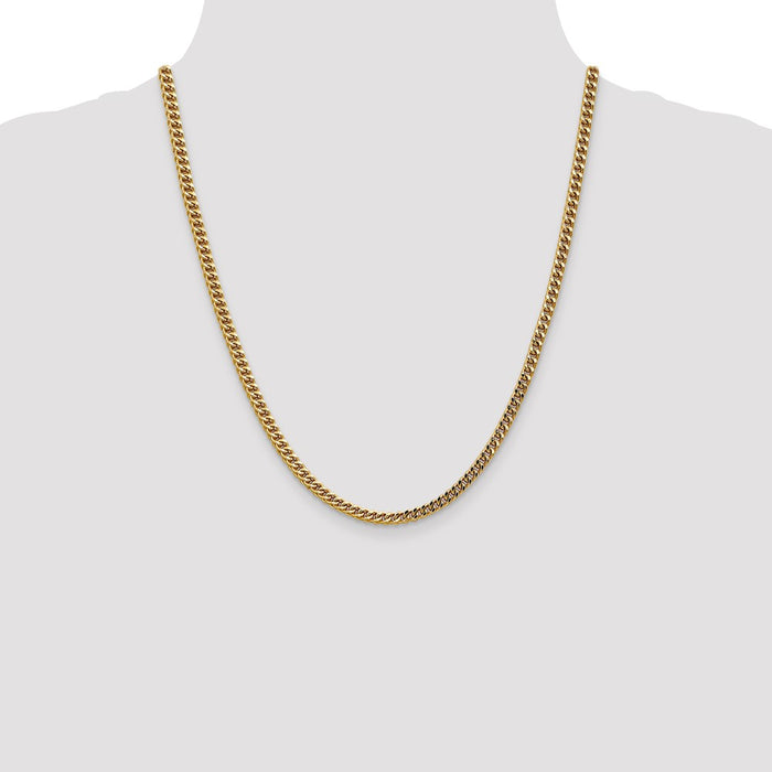Buy 14K Gold 22-Inch Semi-Solid Franco Chain 3.7mm - Stylish & Affordable-4