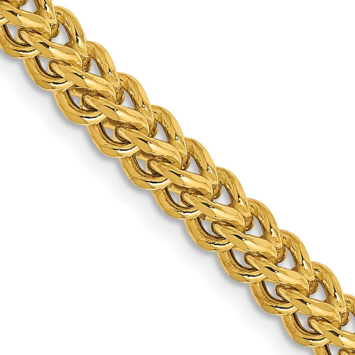 Shop 14K Gold 26-Inch Franco Chain, 3.7mm, Stylish Lobster Clasp - Luxury!-1