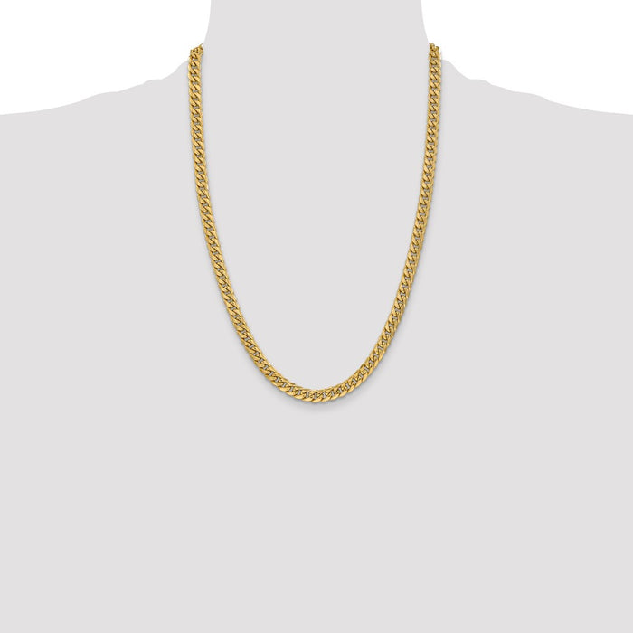 Buy Exclusive 14K Gold 24-Inch 6mm Miami Cuban Chain - Stylish & Affordable-4