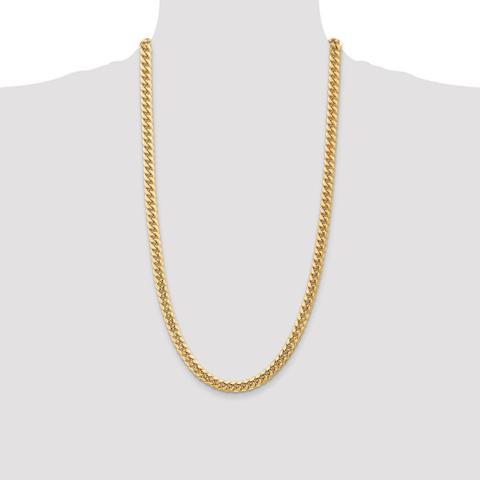 Exclusive 14K Gold 28-Inch 6.75mm Miami Cuban Chain - Stylish & Affordable-4