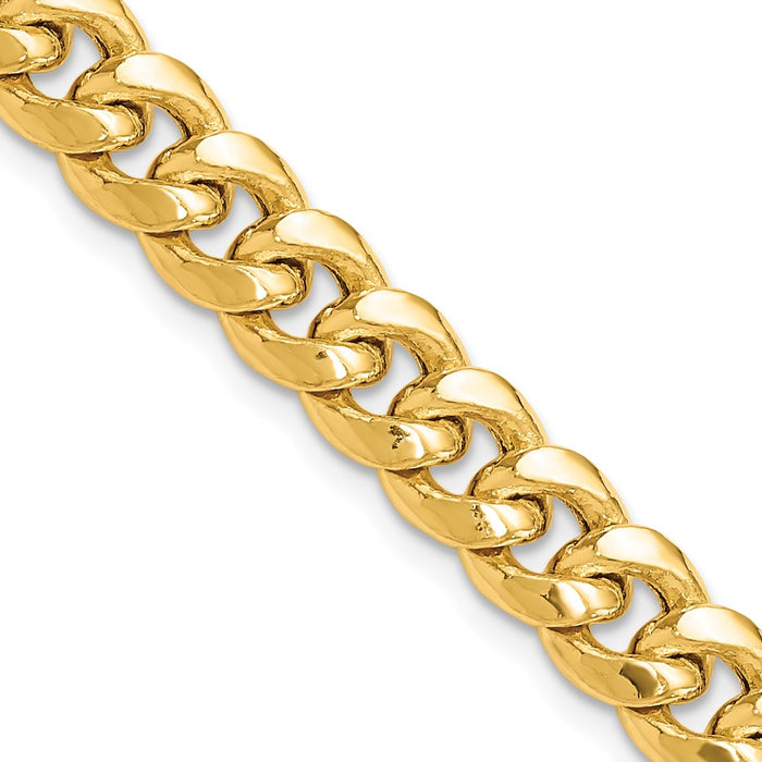 Buy Luxury 14K Gold Miami Cuban Bracelet - 8-Inch, 7.3mm, Stylish Design-1