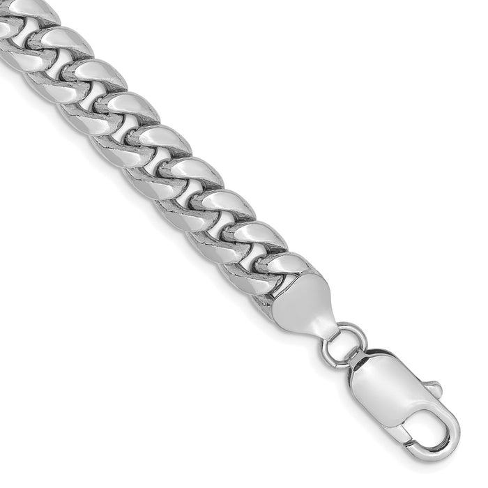 Buy 14K White Gold 7.3mm Miami Cuban Link Chain - Stylish & Affordable Luxury-1