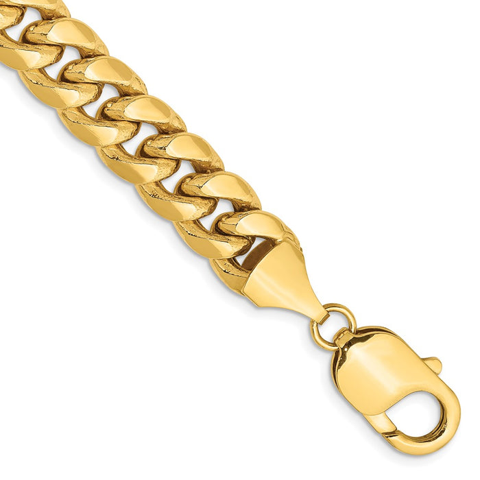 High-quality 14K Gold 8-Inch Miami Cuban Link Bracelet, 9.3mm - Stylish Value!-1