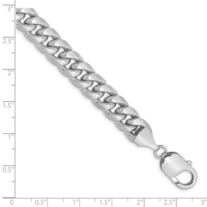 Shop Stylish 14K White Gold 9.3mm Miami Cuban Link Chain - Affordable Luxury!-2