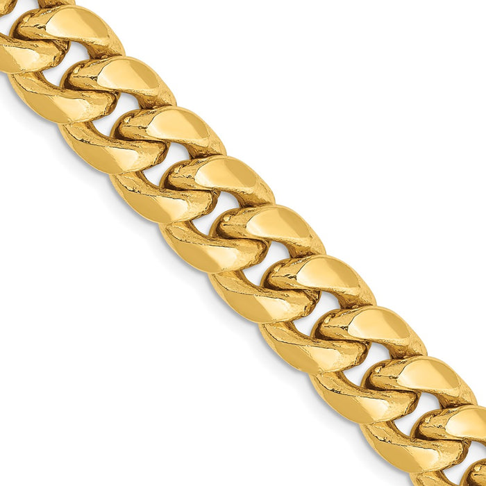 Buy 14K Gold 20-Inch Miami Cuban Chain - 9.3mm Luxury Design, Stylish!-1