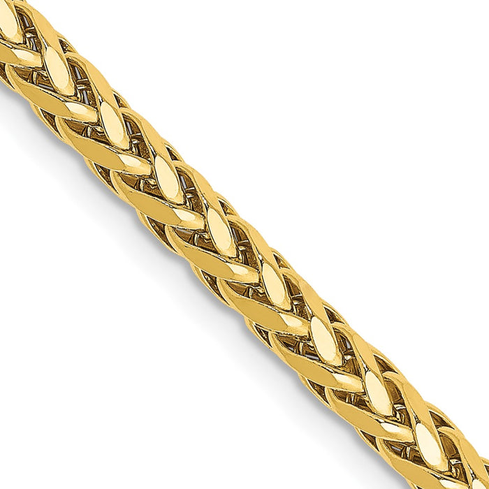Buy 14K Gold 18-Inch Diamond-Cut Wheat Chain - Stylish & Affordable at 3.1mm-1