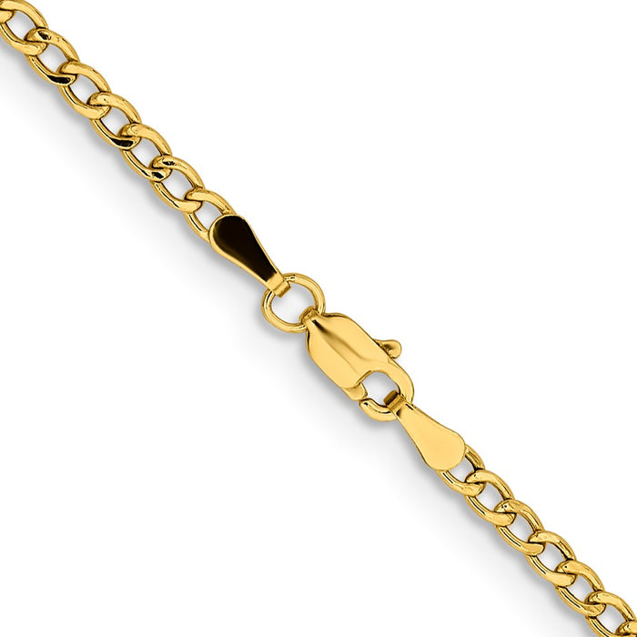 High-Quality 28-Inch 14K Gold Curb Chain, 2.85mm - Stylish Value Accessory-3