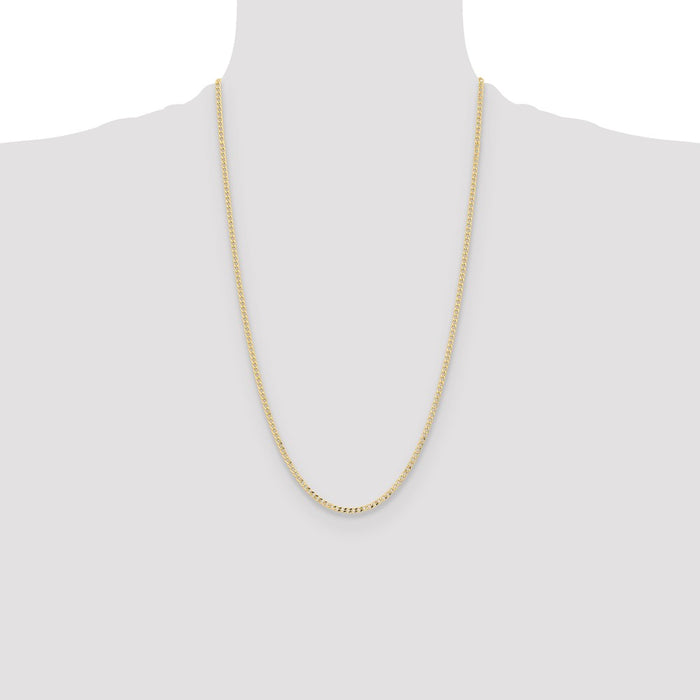 Shop Exclusive 14K Gold 2.85mm Semi-Solid Curb Chain Necklace - Stylish Value!-4