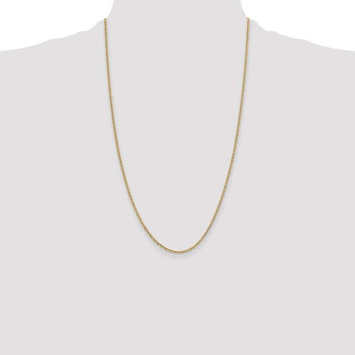 Buy 14K Gold 1.85mm Semi-Solid Curb Chain - Stylish Luxury Jewelry Accessory-4