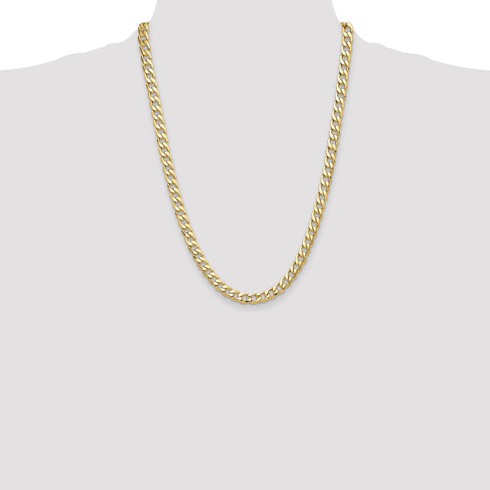 Exclusive 14K Gold 7.5mm Curb Chain - Luxury Design at Affordable Prices-4