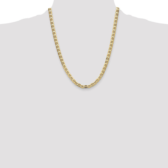 Buy Stylish 14K Gold 6.25mm Semi-Solid Anchor Chain | Luxury Value Piece-4