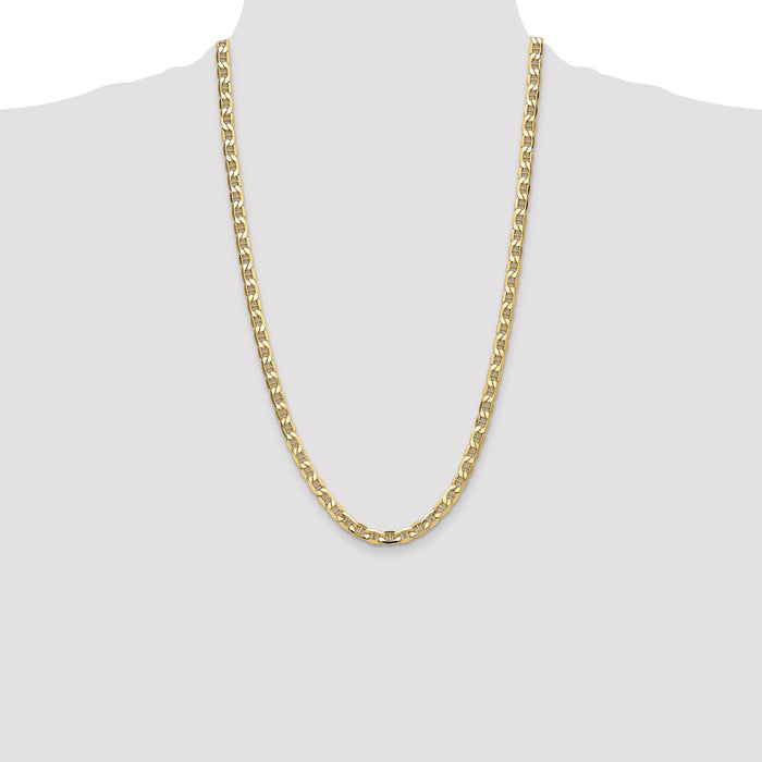 Buy Stylish 14K Gold 6.25mm Semi-Solid Anchor Link Chain - Luxury Value!-4