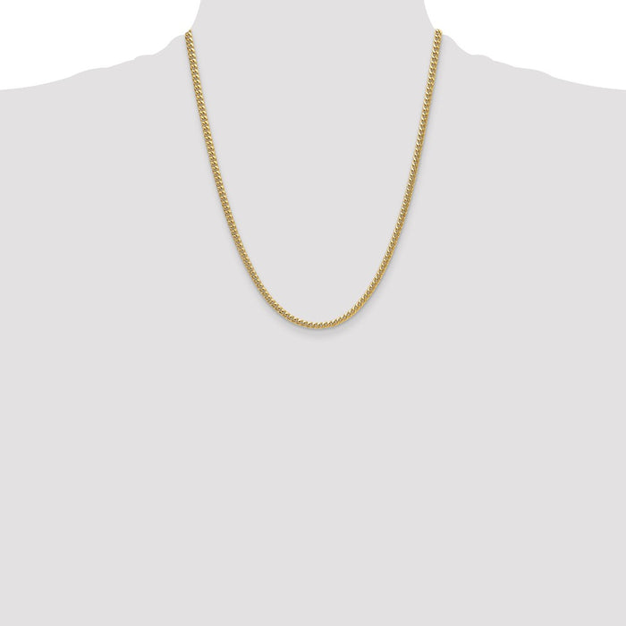 Shop Exclusive 14K Gold 3.5mm Semi-Solid Miami Cuban Link Chain - Luxury Price!-4